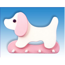 Colgador infantil Perro Rosa